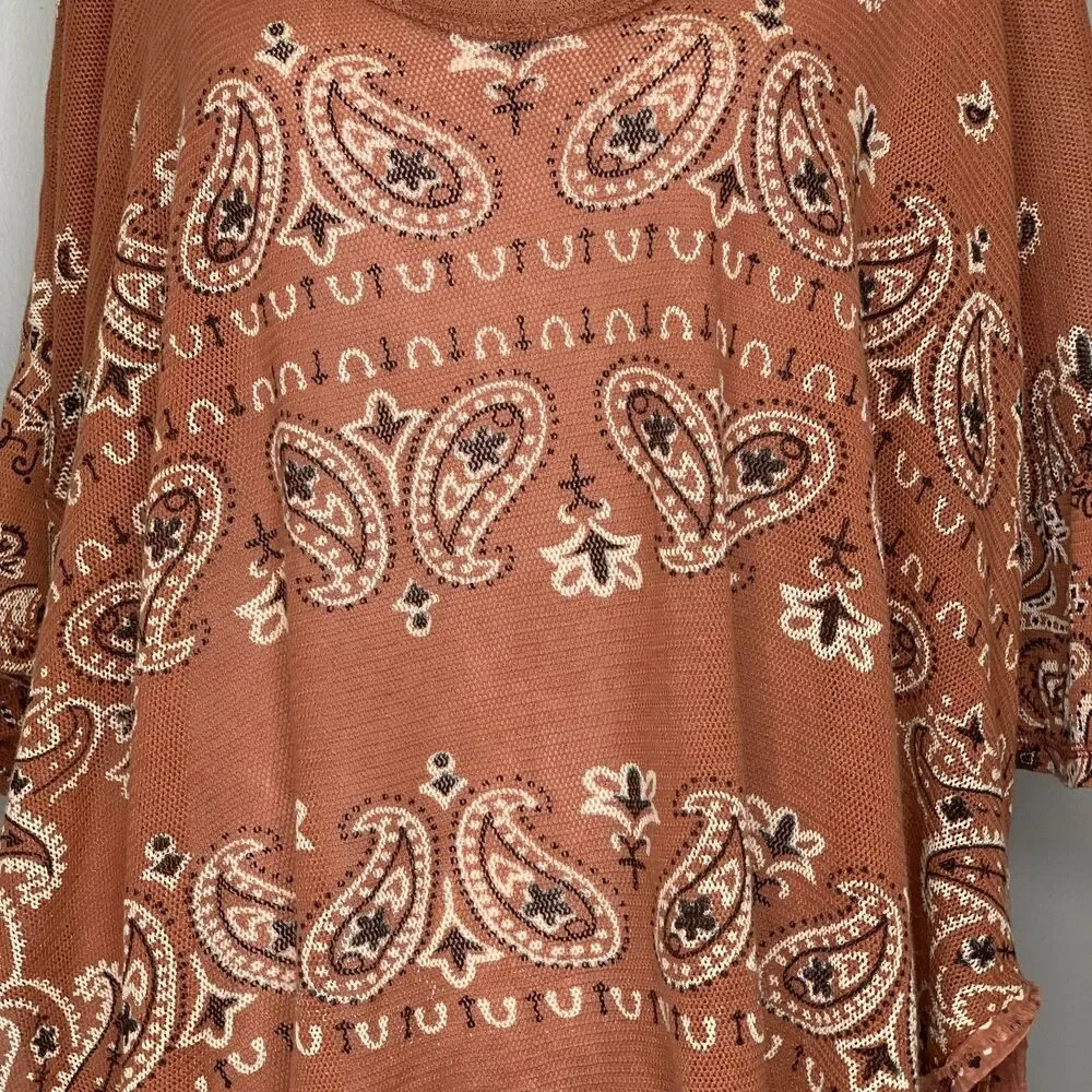 Womens Free People No Matter What Tunic Western‎ Cowgirl Oversized Boho Summer